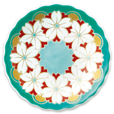 Kutani Porcelain Plate - Circle