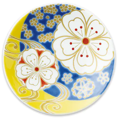 Kutani Porcelain Plate - At Night