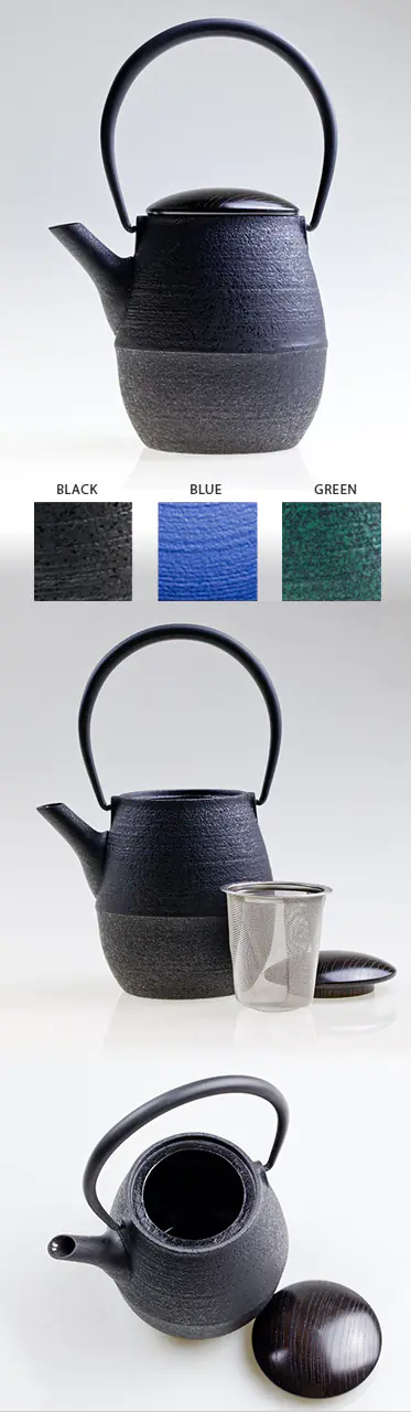 NATSUME SW - Cast Iron Tea Pot With Wooden Lid