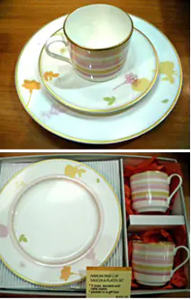 Narumi Pair Cup/Saucer & Plates Set