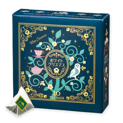 White Christmas Tea Bags Gift Box Xmas 2024